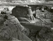 The Photo above provided by Sotheby’s shows Ansel Adams’ “Canyon de Chelle National Monument, Arizona, 1942.” The image is among 1,000 Polaroid and gelatin silver prints by some of the biggest names in 20th-century photography being offered at Sotheby’s on June 21-22 as part of a bankruptcy court-approved sale.The largest number of works were taken by Adams, about 400 Polaroid and non-Polaroid images.