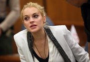 Lindsay Lohan appears at her hearing Oct. 19, 2009, inside a Beverly Hills, Calif., courtroom for a progress report stemming from a 2007 drunken driving case.