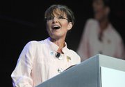 Former Alaska Gov. Sarah Palin speaks Tuesday in Duluth, Ga. Palin has endorsed Joe Miller, a tea party-backed candidate who wants to turn a fellow Republican, Alaska Sen. Lisa Murkowski, out of office.