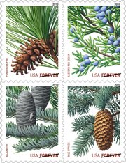 This undated handout image provided by the U.S. Postal Service shows the new “forever” stamps. The post office wants to increase the price of a stamp by 2 cents to 46 cents starting in January. The agency has been battered by massive losses and declining mail volume and faces a financial crisis.