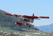 An aircraft with tail number N455A leaves Vernon, British Columbia, headed to Alaska in this April 29, 2005, photo released by John Olafson. The National Transportation Safety Board reports that about 8 p.m. Alaska Daylight Time on Monday a DeHavilland DHC-3T with tail number N455A crashed 10 miles northwest of Aleknagik, Alaska.