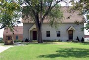 The St. John Brethren congregation church, built in the late 1800s, is shown in the south-central Kansas town of St. John. The site is where colony leader William Bickerton staked the first church of Zion Valley, which became St. John.
