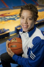 Sophomore guard Monica Engelman, San Antonio sophomore, and her teammates won't be going home for Thanksgiving because the KU women's basketball team is hosting the BTI Classic tournament at Allen Fieldhouse over the holiday weekend.