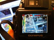 Setting up a camera entails getting into the menu and making choices on how you want your camera to capture images. In this menu the white balance (WB) has been set to automatic and the quality to it's highest JPEG setting at "super high quality." The battery symbol in upper left-hand corner is notifying the owner of a dead battery. It's always wise to have a second camera battery available.