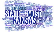 This word cloud was created using text from the Democratic response to Kansas Gov. Sam Brownback's 2011 State of the State address. The larger the font, the more often the word was used in the response.