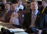 Kansas House Pensions Committee Chairman Mitch Holmes, far right, listens during a pensions legislation debate at the Statehouse Tuesday, May 10, 2011. Behind him is Rep. Leslie Osterman, a Wichita Republican. A bill attacking the long-term funding problems of Kansas' public pension system won final approval Tuesday from the Legislature.