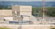 The Cooper Nuclear Power Station is seen near Brownville, Mo., June 19, 2011. When the Missouri River reached 42.5 feet, or 899 feet above sea level, the Nebraska Public Power District issued a flooding alert for its nuclear power plant, Cooper Nuclear Station. Cooper is at 903 feet elevation, and officials said the river would have to climb to 902 feet at Brownville before officials would shut down the plant.