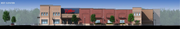 A new rendering, submitted in July 2011, showing the west elevation of a propose Dillon's to replace the grocer's current store on South Massachusetts Street.
