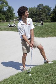 Former Lawrence High golfer Jon Cohen, who will be playing golf at Grinnell College, plays the Lawrence Country Club for the first time Tuesday July 12, 2011.