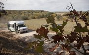 A bus from an Atria Senor Living residence in Topeka takes people on a scenic fall drive on the Scenic River Road between Lecompton and the Shawnee County line.