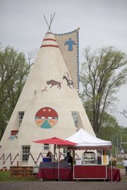 The famous Lawrence landmark structures at Teepee Junction, at the intersection of U.S. Highways 24-59 and 24-40., are now the site of the Lawrence Flea market, which will take place the first Saturday of each month. The first one of the season was in April.