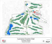 This illustration shows Lawrence Country Club, which April 27-29 will host the Big 12 Women's Golf Championships.