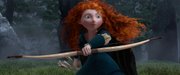 In this film image released by Disney-Pixar, Merida, voiced by Kelly Macdonald, is shown in a scene from "Brave."