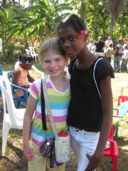 Morgan Goesser, left, traveled with her mother, Julee Goesser, to the Dominican Republic for a mission trip last November.