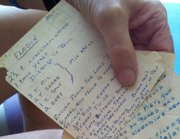 Phil Minkin, Lawrence, has several of his grandmother's recipes, including her version of traditional Jewish flodin. His grandmother didn't use written recipes, but years ago Minkin's mother wrote them down and passed them on to Minkin.