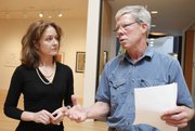 Lawrence Arts Center director Susan Tate and Lawrence Mayor Bob Schumm talk about plans to acquire the property owned by The Salvation Army at 10th and New Hampshire streets. The center wants to raze the building and create an outdoor space for art and performances.