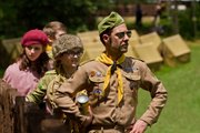 In this film image released by Focus Features, from left, Kara Hayward, Jared Gilman and Jason Schwartzman are shown in a scene from “Moonrise Kingdom.”