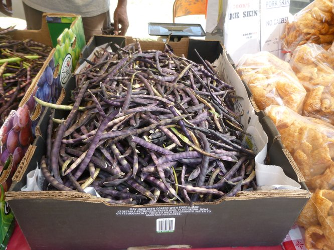 Purple Hull Peas from Cook's BBQ at Cottin's Hardware Farmers Market.