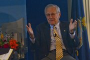 Former Secretary of Defense Donald Rumsfeld came to the Dole Institute of Politics on Thursday July 26, 2012, to talk about his life and career in politics, which saw some of the most infamous and pivotal times in recent history.