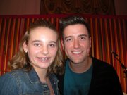 Rori Coyne, left, poses with Logan Henderson, member of Big Time Rush, Monday during the Kids' State Dinner at the White House. Rori's recipe for Yummy Cabbage Sloppy Joes earned her a seat at the lunch, hosted by first lady Michelle Obama.