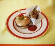 Rori Coyne's Yummy Cabbage Sloppy Joes and Baked Zucchini Fries was served at the first-ever Kids’ ‘State Dinner’ luncheon, hosted by first lady Michelle Obama, in the East Room of the White House, Monday, Aug. 20, 2012 in Washington.