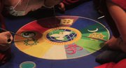 Seven Buddhist monks will be at the Spencer Museum of Art this week painstakingly constructing a sand painting called dul-tson-kyil-khor, meaning "mandala of colored powder." On Friday, the monks will toss the sand painting into Potter's Lake in a symbolic gesture.