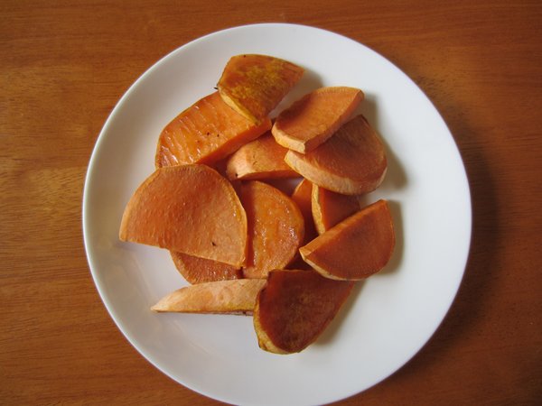 Sweet and Spicy Tropical Sweet Potato Slices.