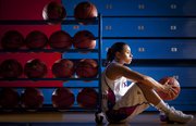 Senior point guard Angel Goodrich has come a long way to lead the Jayhawks despite being sidelined by injury throughout stretches of her career.