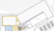 The proposed upper level floor plan for the city's proposed recreation center in northwest Lawrence.