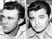 This combo made from file photos shows Richard Hickock, left, and Perry Smith, the two men hanged for the Nov. 15, 1959, murders of Herb and Bonnie Clutter and their children in Holcomb that became infamous in Truman Capote&squot;s true-crime book "In Cold Blood." Their remains were exhumed Tuesday in an effort to solve the slayings of a Florida family killed six weeks later.