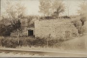 This photo of the ruins of Eudora's Bartusch Brewery is the only known image of the brewery, which supplied beer to Eudora's saloons and residents from roughly 1862 until 1882, when it closed because of state prohibition.