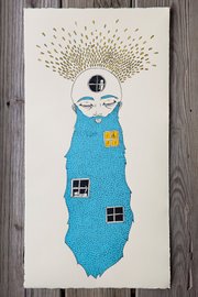 "Home Is Where The Hair Is (part one)," by Havana Mahoney. The limited edition screenprint is one of the artworks expected to be for sale at the Fresh Squeezed Art Market on Feb. 9 in Kansas City, Mo..