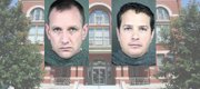 Franklin County Sheriff Jeffry Curry, left, and Deputy Jerrod W. Fredricks were arrested by the KBI on Wednesday on felony charges of obstruction of justice, though no details of the allegations were made public.