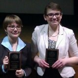 Grace Phillips, left, and Lauren Pauls qualified to the National Forensics League national tournament in congressional debate.