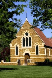 The Clarice L. Osborne Memorial Chapel was moved, stone by stone, from England to Baker University. The late Margaret Thatcher attended the chapel as a child.