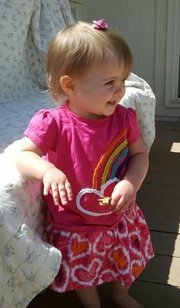 Lana-Leigh Bailey is the 18-month-old daughter of Kaylie Bailey, who officials have confirmed is among the three victims in an Ottawa triple homicide. Lana-Leigh currently is missing, but no Amber alert had been issued as of Wednesday afternoon. Photo courtesy of Kansas Bureau of Investigation.