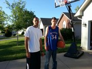 Perry Ellis was a surprise visitor on Sunday at the home of Special Olympian Tony Parker. Friends of Ellis who live Bel Aire, a Wichita suburb, told Ellis that Parker regularly shoots hoops in his driveway wearing an Ellis jersey, so Ellis and his friends stopped by to shoot hoops with him.