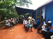 Villagers started waiting early in the morning to see the doctors and nurses from Lawrence who ran a mobile medical clinic in Haiti last month.