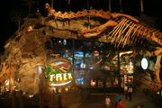Dinosaurs come to life at the 20,000-square-foot T-Rex Restaurant at Village West near Kansas Speedway.
