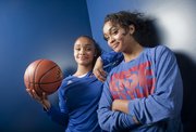 Twin sisters Dakota, left, and Dylan Gonzalez will be freshmen members of the 2013-14 Kansas University women's basketball team.