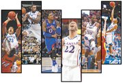 According to the Journal-World and KUSports.com staffs, the top power forwards in the Bill Self era are, from left, Wayne Simien, Darrell Arthur, Thomas Robinson, Marcus Morris, Julian Wright and Kevin Young.