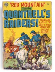 Image courtesy of KansasMemory.org, Kansas State Historical Society. Red Mountain, featuring Quantrill's Raiders comic book cover, Avon Periodicals Inc., 1952.