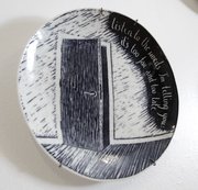 In her year-end solo exhibition, Lawrence Arts Center ceramics artist in residence Monika Laskowska explores the concept of home through a series of plates, each inspired by a different person who influenced her during her year in Lawrence.