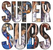 The top bench players in the Bill Self era at Kansas University, as recalled by the Journal-World and KUsports.com staffs, top row, from left: Darnell Jackson, Thomas Robinson, Jeff Hawkins, Julian Wright and Conner Teahan. Bottom row, from left: Sherron Collins, Sasha Kaun, Markieff Morris and Darrell Arthur.