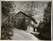 Before housing University Relations, this 100-year-old building housed the KU Endowment, a faculty club and high school that acted as a teaching lab for students in the KU School of Education. Photo courtesy of Spencer Archives.