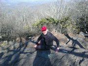 Lawrence paraeducator Mike Harris begins his journey on the Appalachian Trail in Georgia on March 13.