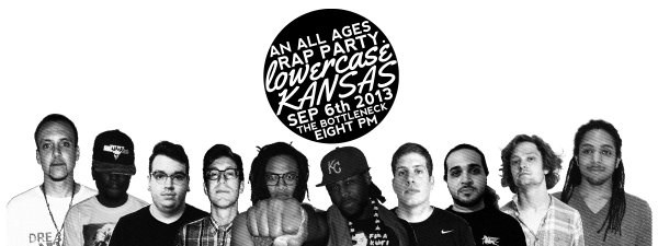 lowercase KANSAS, an all-ages rap party, will host its first of many events at the Bottleneck on Friday, Sept. 6. The cost is $7 for under 21; $5 for over 21.