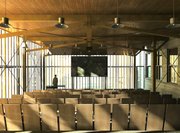 The interior of the new Studio 804 project. Dubbed "The Forum at Marvin," the building will be Marvin Hall's first commons area and lecture hall.
