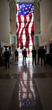 Friday November 8, 2013 was the 238th Birthday Commemoration of the United States Marine Corps. Veterans along with visitors watched the ceremony at the Robert J. Dole Institute of Politics.