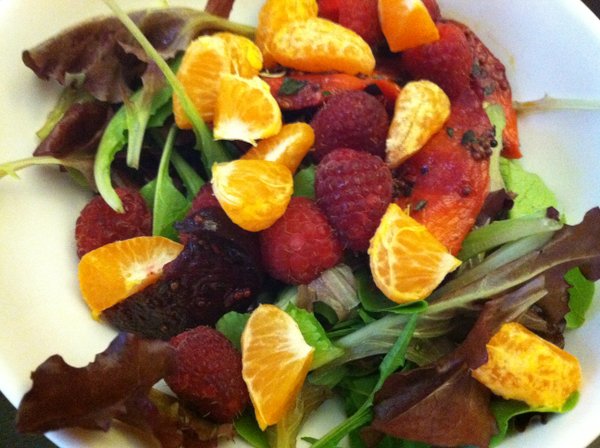 Fruit on salad was a big hit this CSA season.